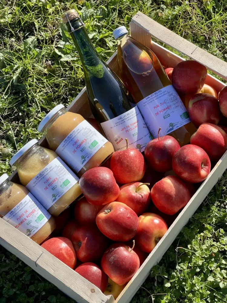 Vente de fruits près de Tain-l'Hermitage